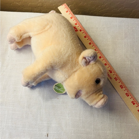 Aurora Nature Babies Adorable Cream Piglet Stuffed Animal Toy 12” Gift - Picture 4 of 9